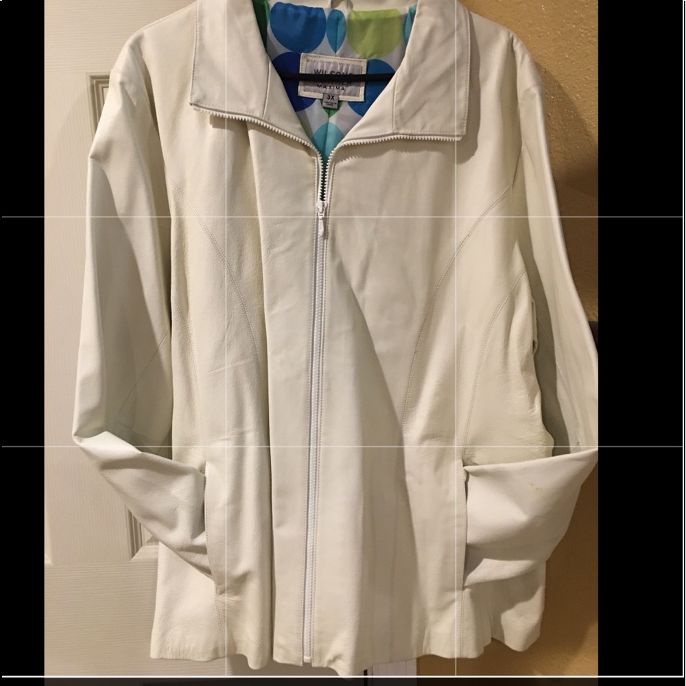 Genuine leather jacket plus size never worn.